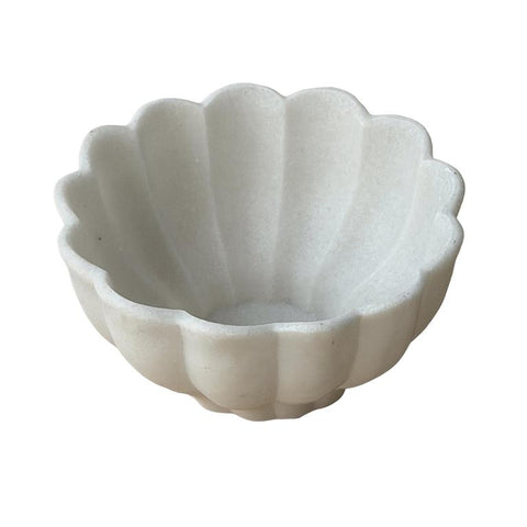 Ivory Bloom Bowl Deep