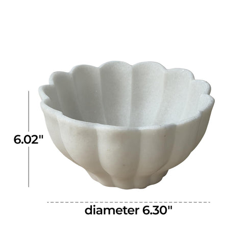 Ivory Bloom Bowl Deep