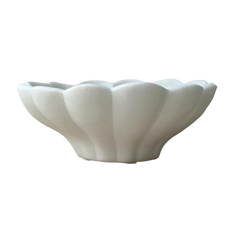 Ivory Bloom Bowl Low