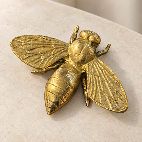 Abeja Real Escultura Laton