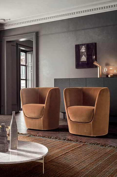 Oplà Swivel Armchair
